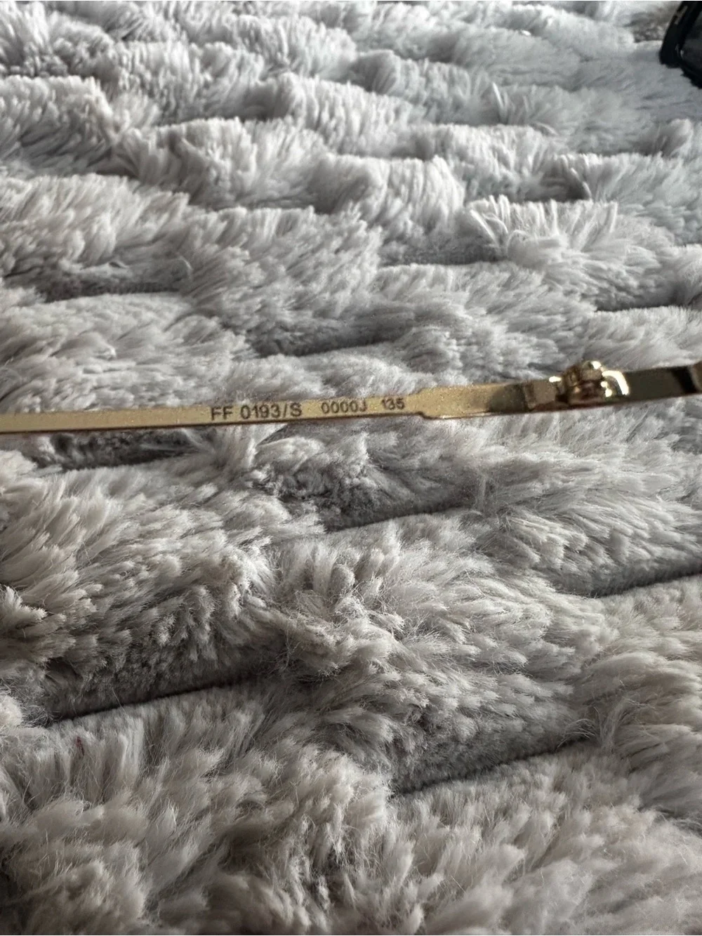Fendi Gold Frame Pink mirror Lens Sunglasses